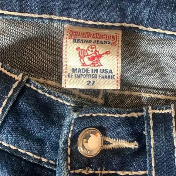 True Religion Sophie Denim Bermuda Cuffed Shorts - Picture 3 of 5